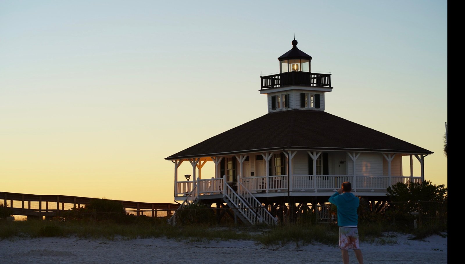 Port Boca Grande Lighthouse at the pass, Gasparilla Island FL