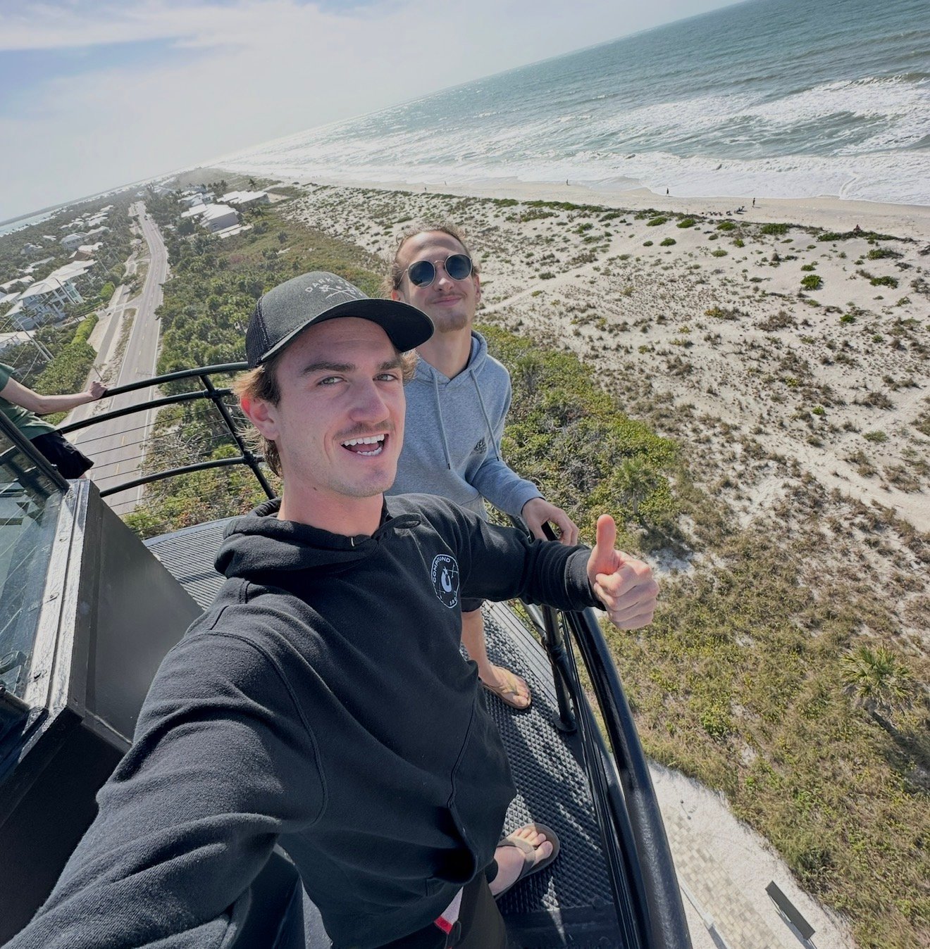 Climbing the lighthouse at Boca Grande, Gasparilla Island FL